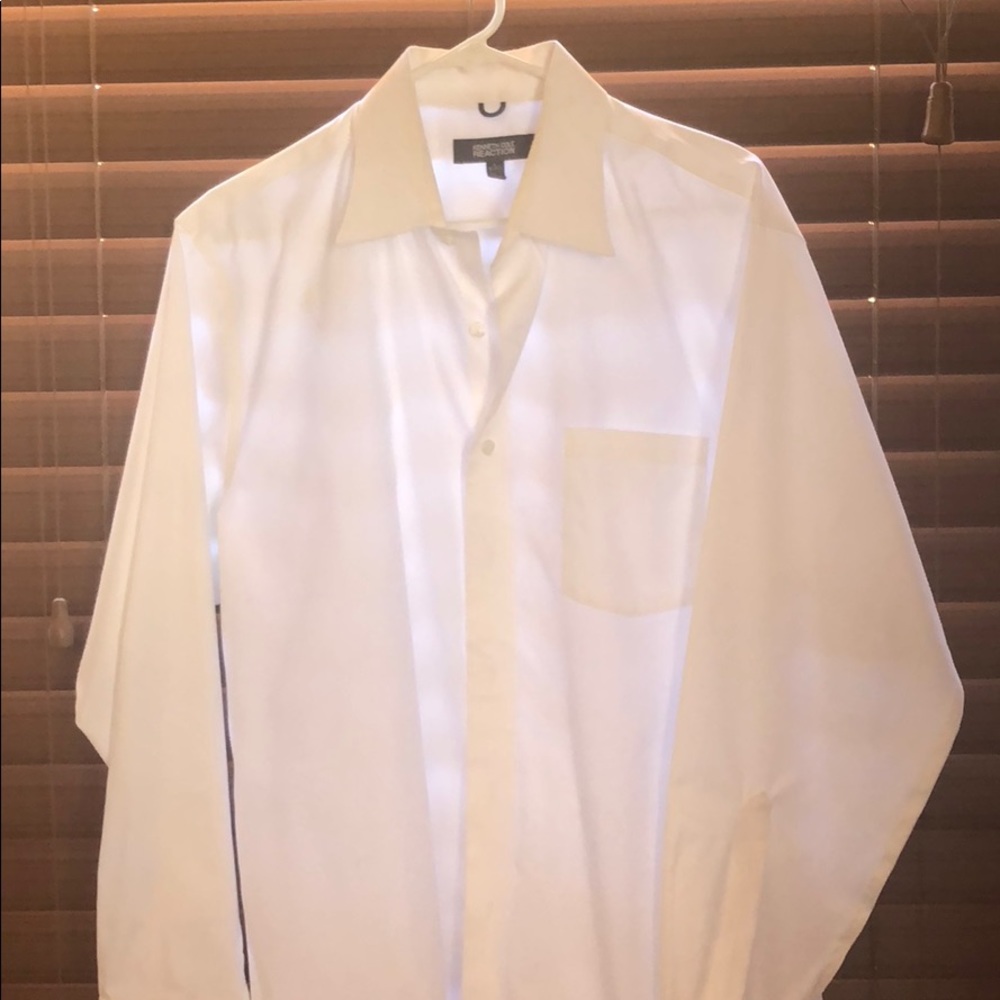 Kenneth cole white button shirt